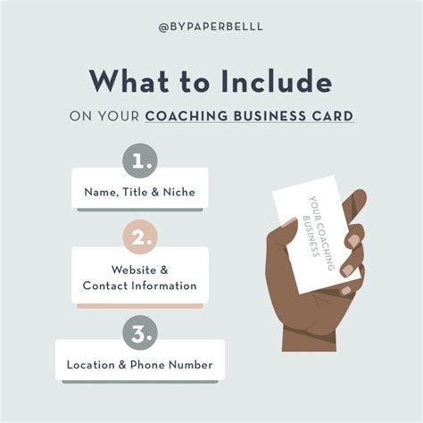 life coach business cards